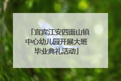 宜宾江安四面山镇中心幼儿园开展大班毕业典礼活动