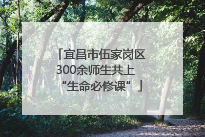 宜昌市伍家岗区300余师生共上“生命必修课”