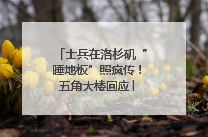 士兵在洛杉矶“睡地板”照疯传！五角大楼回应