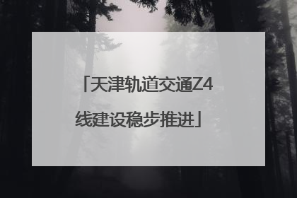 天津轨道交通Z4线建设稳步推进