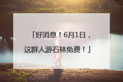 好消息！6月1日，这群人游石林免费！