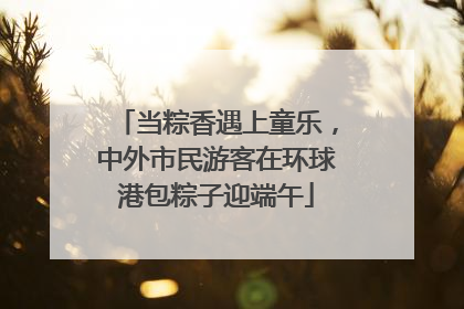 当粽香遇上童乐，中外市民游客在环球港包粽子迎端午
