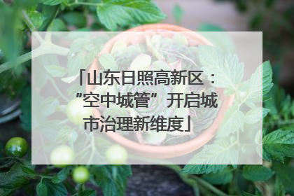 山东日照高新区：“空中城管”开启城市治理新维度
