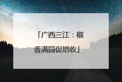 广西三江：椒香满园促增收