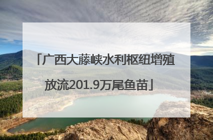 广西大藤峡水利枢纽增殖放流201.9万尾鱼苗
