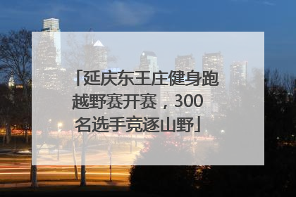 延庆东王庄健身跑越野赛开赛，300名选手竞逐山野
