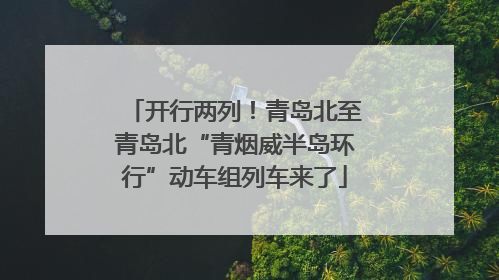 开行两列！青岛北至青岛北“青烟威半岛环行”动车组列车来了