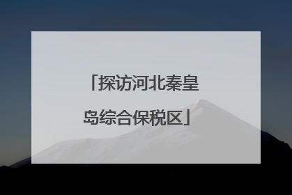 探访河北秦皇岛综合保税区