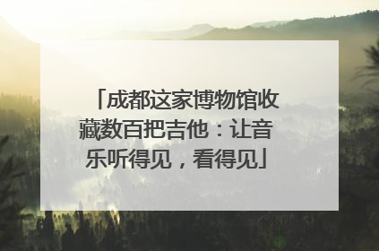 成都这家博物馆收藏数百把吉他：让音乐听得见，看得见