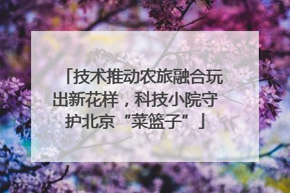 技术推动农旅融合玩出新花样，科技小院守护北京“菜篮子”