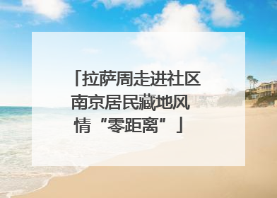 拉萨周走进社区 南京居民藏地风情“零距离”