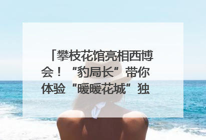 攀枝花馆亮相西博会！“豹局长”带你体验“暖暖花城”独特魅力｜西博视界