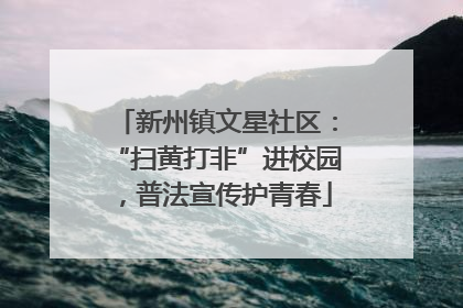 新州镇文星社区：“扫黄打非”进校园，普法宣传护青春