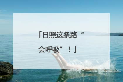 日照这条路“会呼吸”！