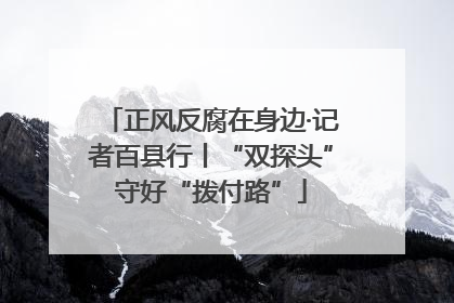 正风反腐在身边·记者百县行丨“双探头”守好“拨付路”