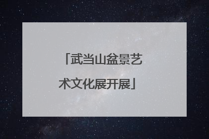 武当山盆景艺术文化展开展
