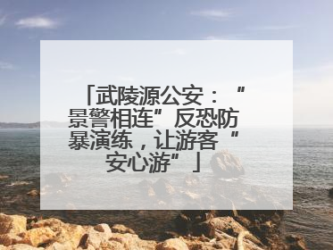 武陵源公安：“景警相连”反恐防暴演练，让游客“安心游”