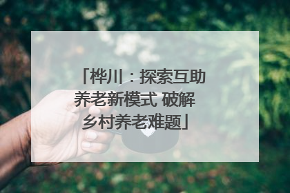 桦川：探索互助养老新模式 破解乡村养老难题