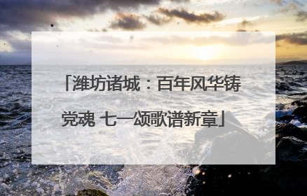 潍坊诸城：百年风华铸党魂 七一颂歌谱新章