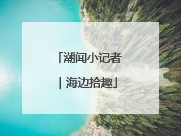潮闻小记者｜海边拾趣