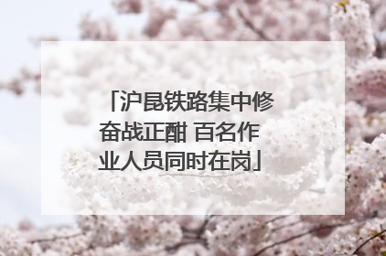 沪昆铁路集中修奋战正酣 百名作业人员同时在岗