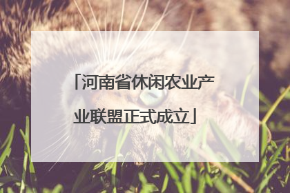 河南省休闲农业产业联盟正式成立
