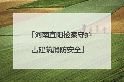 河南宜阳检察守护古建筑消防安全
