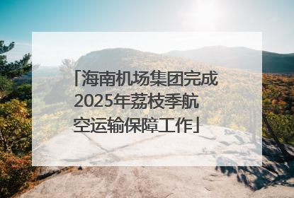 海南机场集团完成2025年荔枝季航空运输保障工作