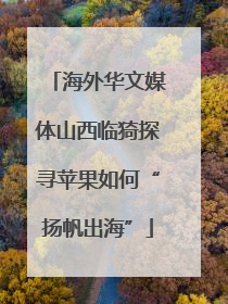 海外华文媒体山西临猗探寻苹果如何“扬帆出海”