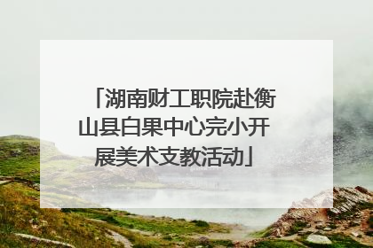 湖南财工职院赴衡山县白果中心完小开展美术支教活动