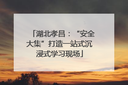 湖北孝昌：“安全大集”打造一站式沉浸式学习现场