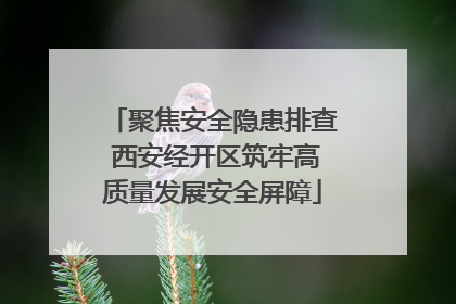 聚焦安全隐患排查 西安经开区筑牢高质量发展安全屏障