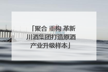 聚合 重构 革新 川酒集团打造原酒产业升级样本