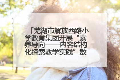 芜湖市解放西路小学教育集团开展“素养导向——内容结构化探索教学实践”数学专题研讨活动