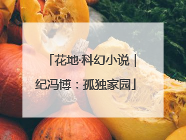 花地·科幻小说｜纪冯博：孤独家园