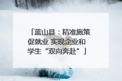 蓝山县：精准施策促就业 实现企业和学生“双向奔赴”