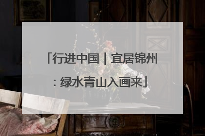 行进中国｜宜居锦州：绿水青山入画来