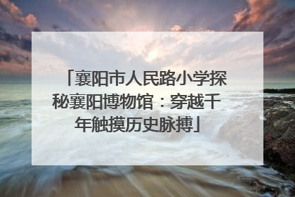 襄阳市人民路小学探秘襄阳博物馆：穿越千年触摸历史脉搏