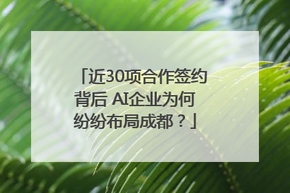 近30项合作签约背后 AI企业为何纷纷布局成都？