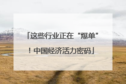 这些行业正在“爆单”！中国经济活力密码