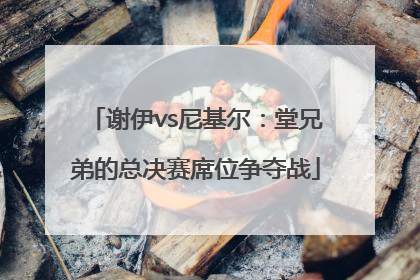 谢伊vs尼基尔：堂兄弟的总决赛席位争夺战
