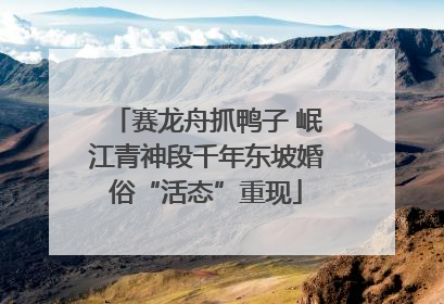 赛龙舟抓鸭子 岷江青神段千年东坡婚俗“活态”重现