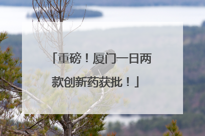 重磅！厦门一日两款创新药获批！