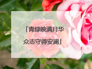 青绿映满月华 众志守得安澜