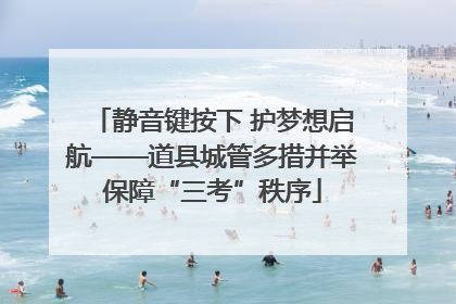 静音键按下 护梦想启航——道县城管多措并举保障“三考”秩序