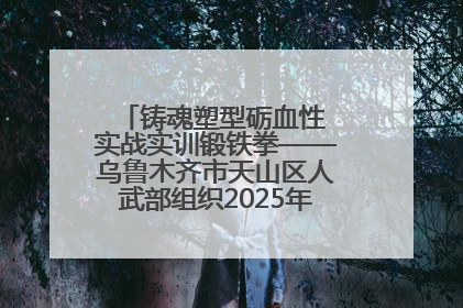 铸魂塑型砺血性 实战实训锻铁拳——乌鲁木齐市天山区人武部组织2025年度民兵集中轮训