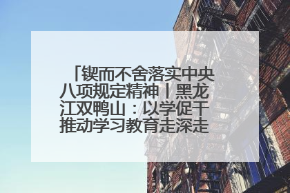 锲而不舍落实中央八项规定精神丨黑龙江双鸭山：以学促干推动学习教育走深走实 从小事入手写好“民生答卷”