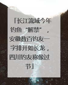 长江流域今年钓鱼“解禁”，安徽数百钓友一字排开如长龙，四川钓友称像过节