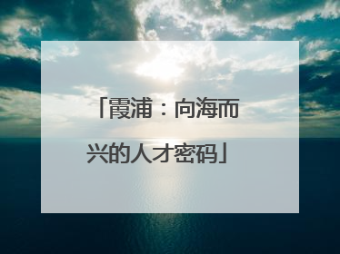 霞浦：向海而兴的人才密码