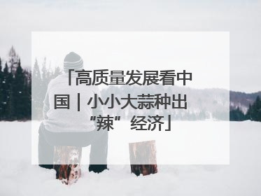 高质量发展看中国｜小小大蒜种出“辣”经济